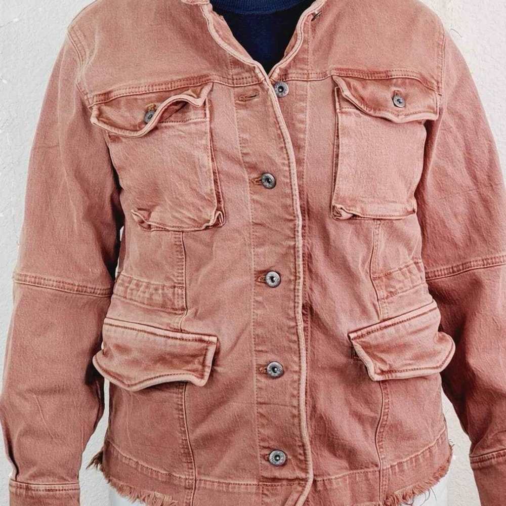 Free People Harley Military Jacket brick Size XS - Picture 1 of 7